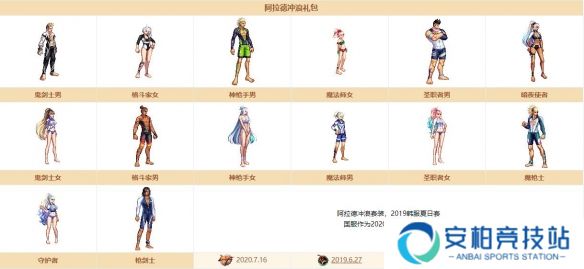 《dnf》历代夏日套外观汇总16