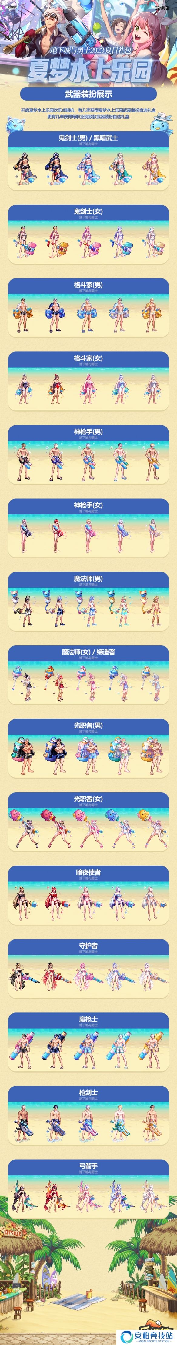 《dnf》历代夏日套外观汇总19