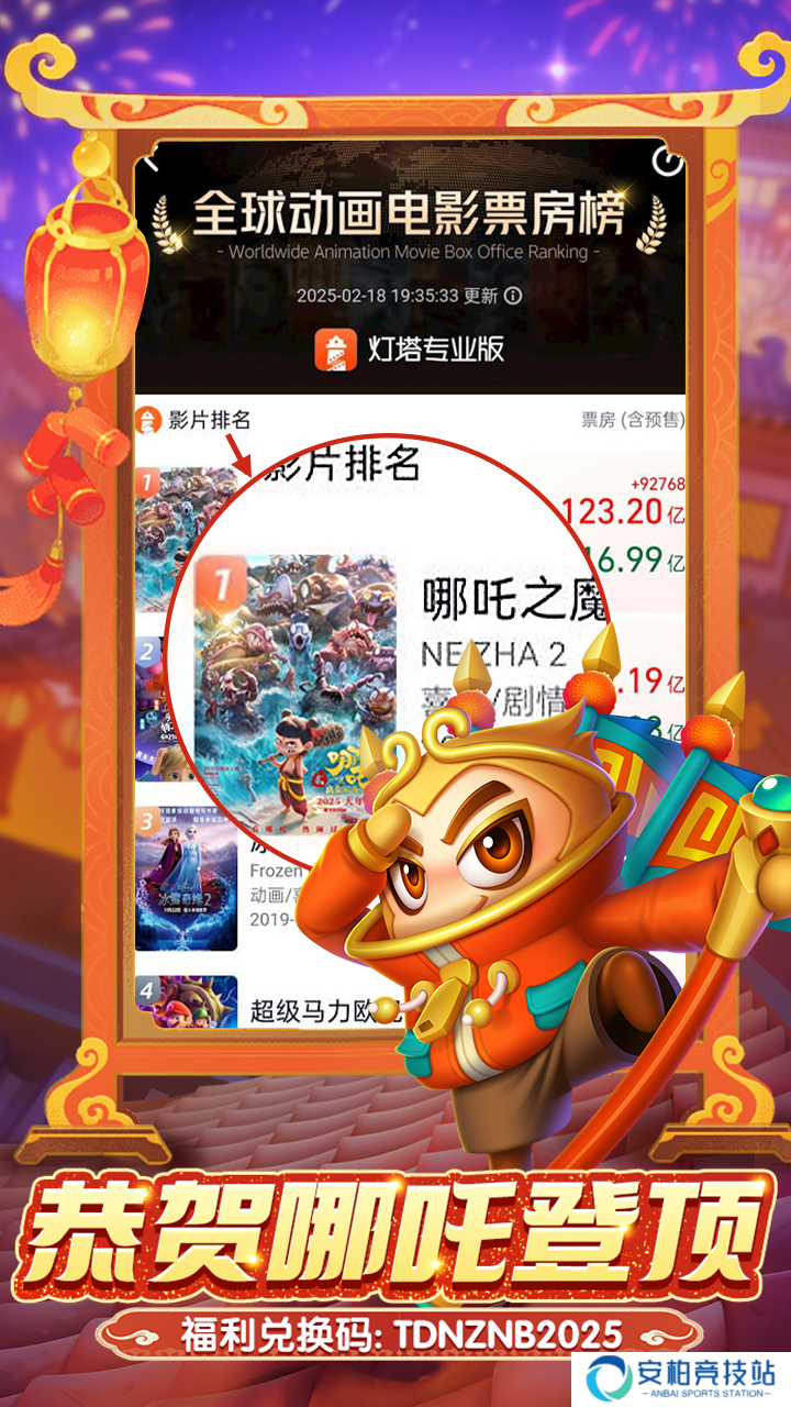 随机冲突：土豆英雄【内含礼包码】恭贺哪吒荣获全球动画电影票房榜第一！