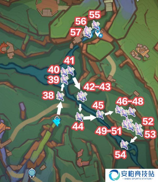 《原神》微光角菌材料最高效采集路线一览4