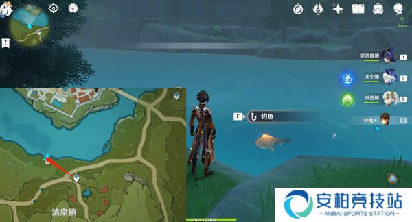 《原神》蒙德钓鱼位置分布情况蒙德钓鱼八处分布情况攻略11