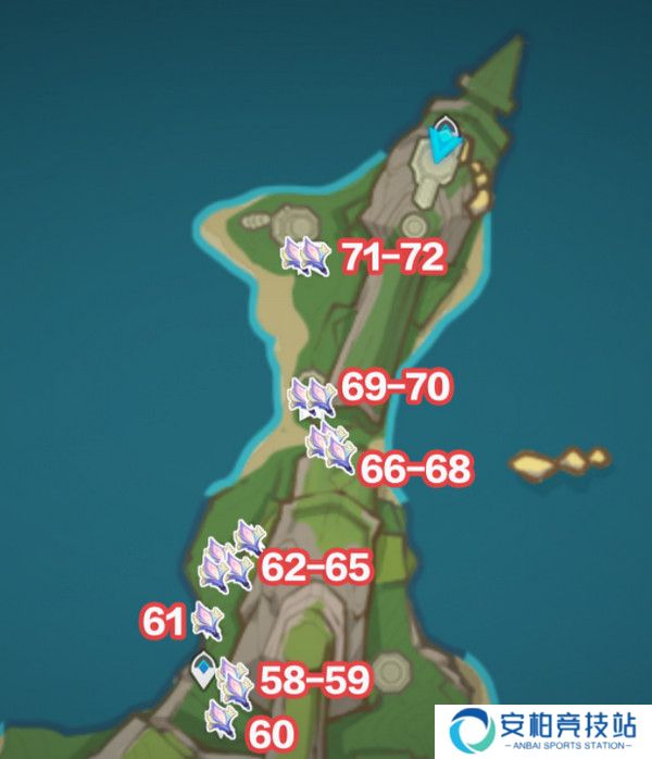 《原神》微光角菌材料最高效采集路线一览5