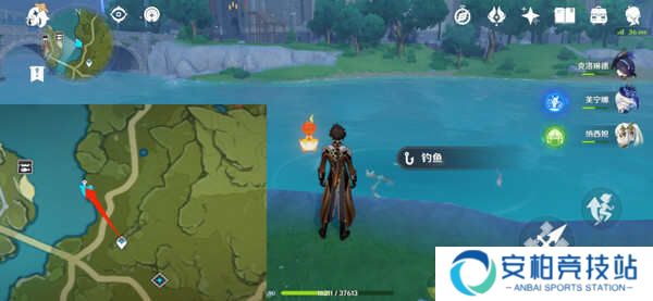 《原神》蒙德钓鱼位置分布情况蒙德钓鱼八处分布情况攻略7