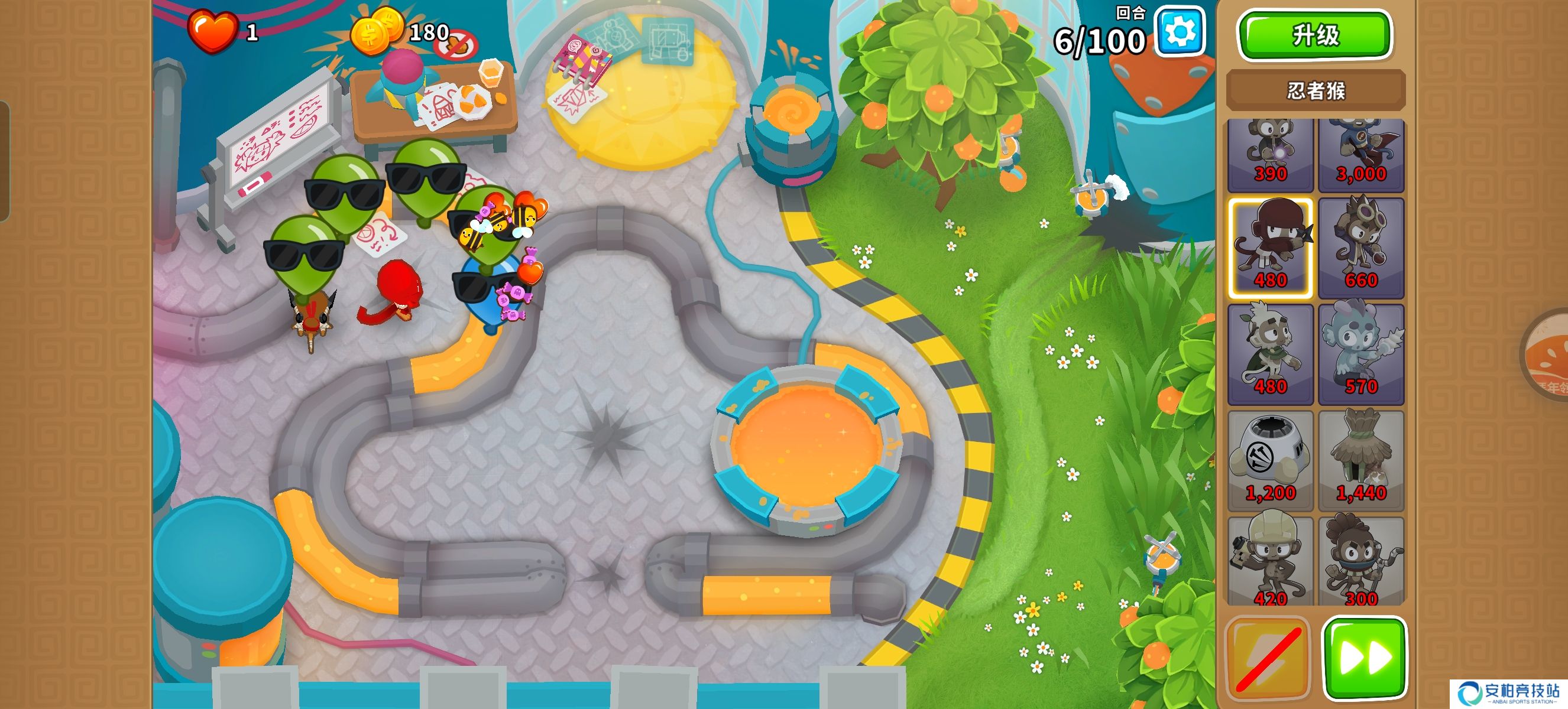 气球塔防6任务：替代极难超猩猩模式攻略（20）