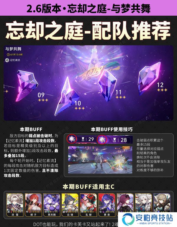 《崩坏星穹铁道》2.6忘却之庭配队阵容推荐2