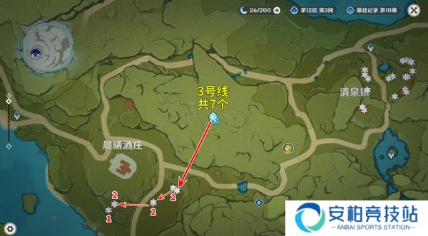 《原神》慕风蘑菇采集位置汇总63个慕风蘑菇采集路线图4