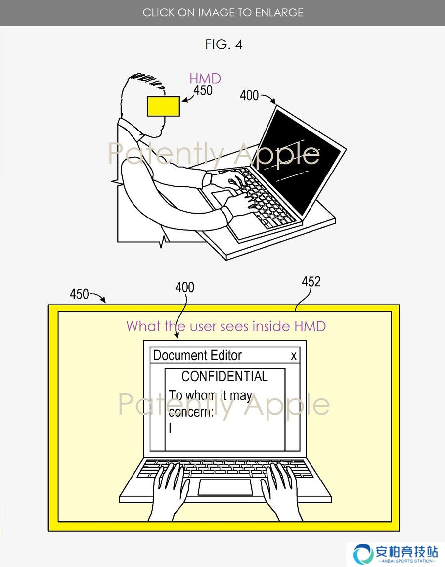 苹果专利探索 Vision Pro 头显未来：联动 iPhone / Mac，打造防窥屏神器