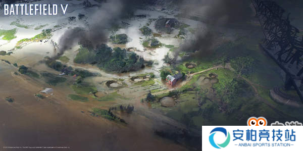 《战地5》海量原画曝光 大地满目疮痍，战场炮火连天