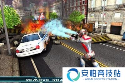 飞行英雄机器人城市救援