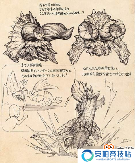 《怪物猎人世界》极密开发设定图 揭露凶兽初始状态