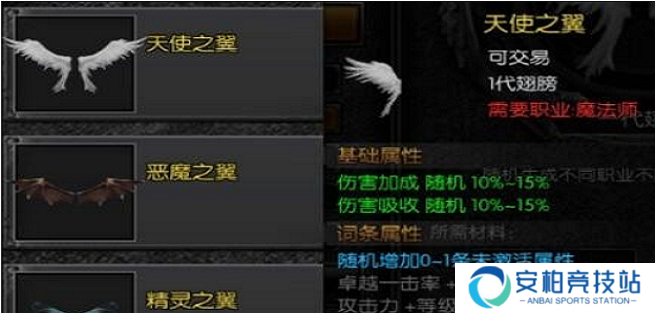 天使之战翅膀有什么用 翅膀合成攻略