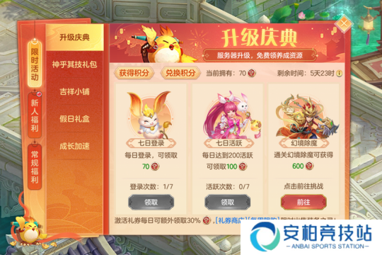 《幻唐志》升级庆典